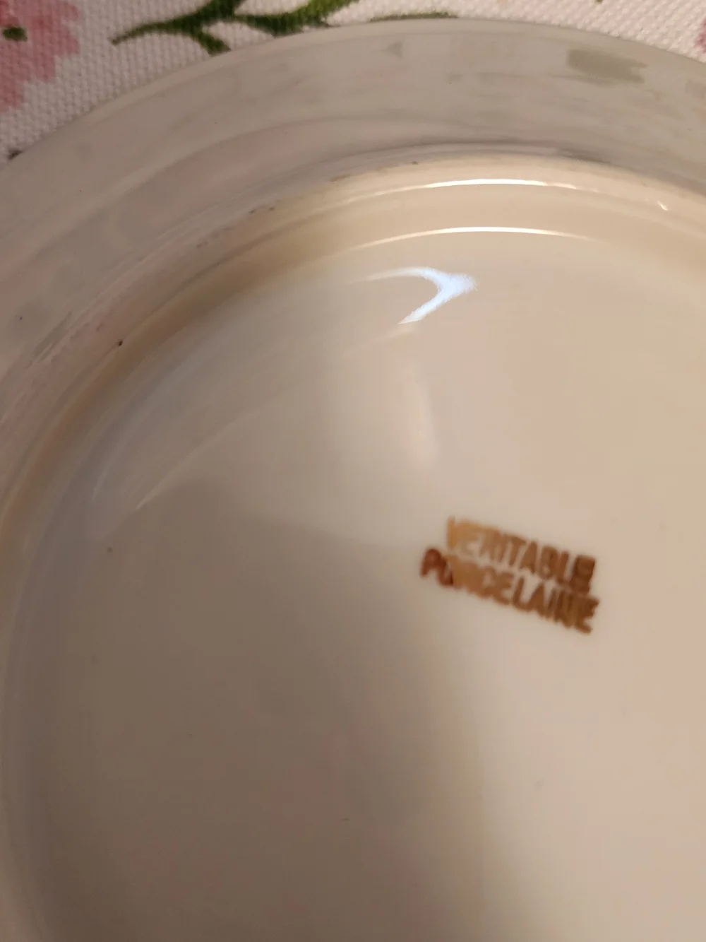 Vintage Vertable Porcelaine Saucers- Set of 6